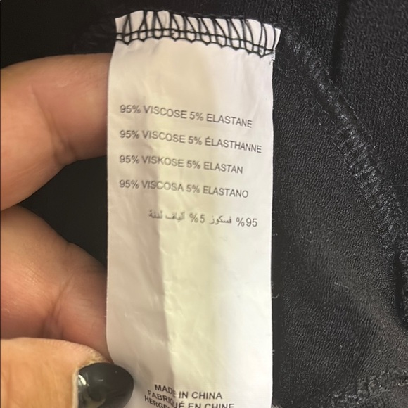 Love & legend Long sleeve top with Studded Neckline, built in drape cardigan 1x - Picture 5 of 10